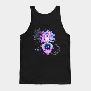 Leo Astrology Horoscope Zodiac Birth Sign Gift for Women Tank Top